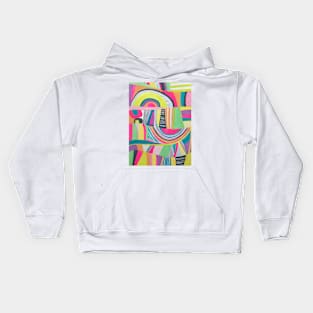 Geometric rainbow Kids Hoodie